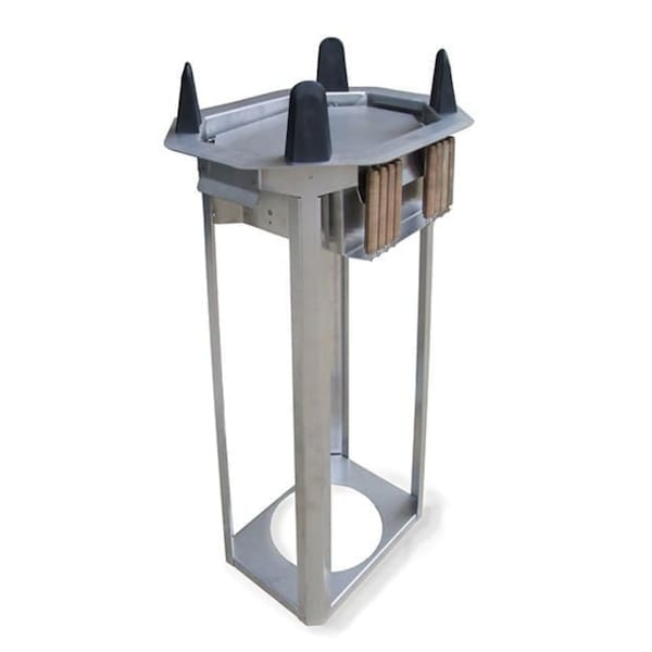 Open Drop-In Oval Plate Dispenser; 9-1/2"x12-3/4" to 10-1/4"x13-1/2"