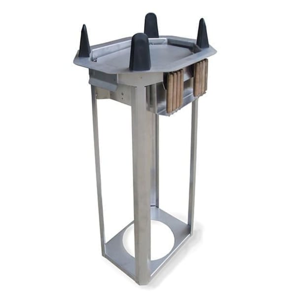 Open Drop-In Oval Plate Dispenser; 9-3/4"x13-3/4" to 10-3/4"x14-1/2"