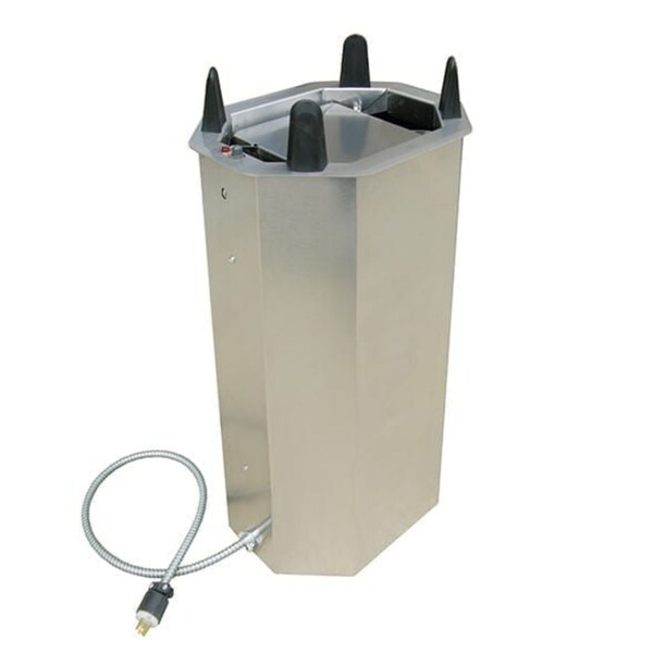 Heated Drop-In Oval Plate Dispenser; 6-3/4"x9-3/4" to 7-3/4"x10-1/2"