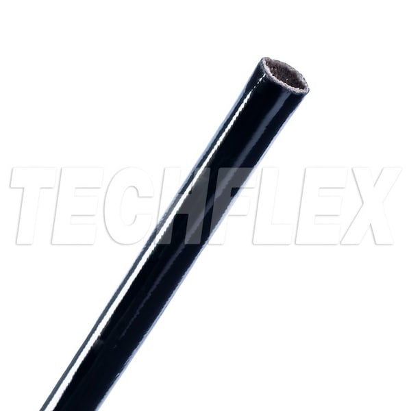 Braided Cable Sleeve, 3/8 in Inside Dia., 50 ft, Fiberglass, Black