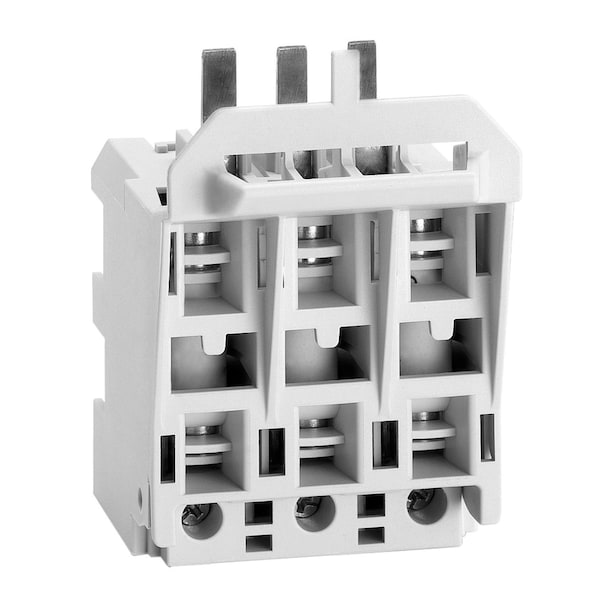 Fuse Holder, 3 Poles, 0 to 25A Amp Range, 690V AC Volt Rating