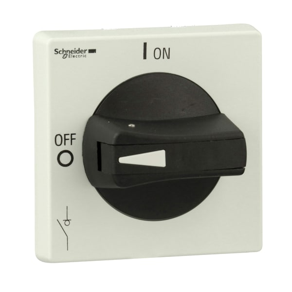 Disconnect switch, TeSys VLS, protruding rotary handle, hole mounting, 65x65 mm, black handle, 5 mm shaft, defeatable