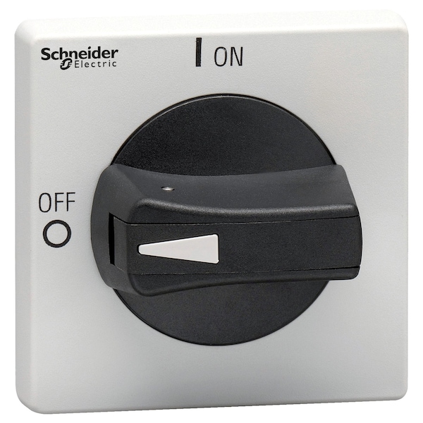 Disconnect switch, TeSys VLS, protruding rotary handle, screw mounting, 65x65 mm, black handle, 5 mm shaft