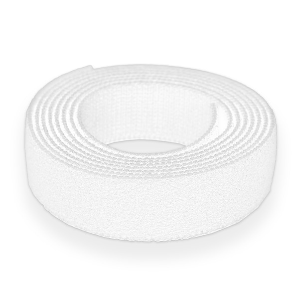 Reclosable Fastener, 1" Wd, White