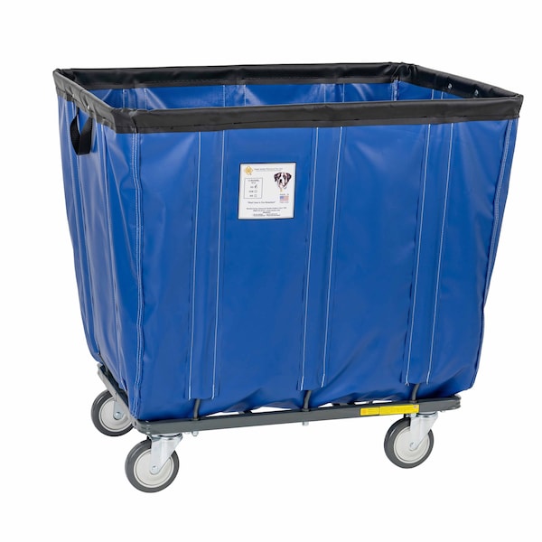 Vinyl Basket Truck with Steel Base, 20 Bushel, Blue