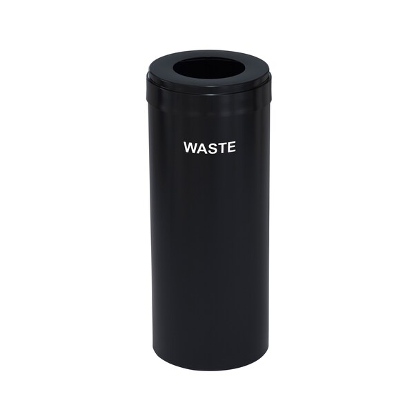 Waste Receptacle, Liner, 12 gal., Satin Bla