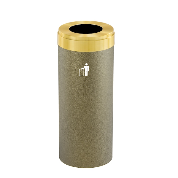 Waste Receptacle, Liner, 12 gal., Bronze Ve