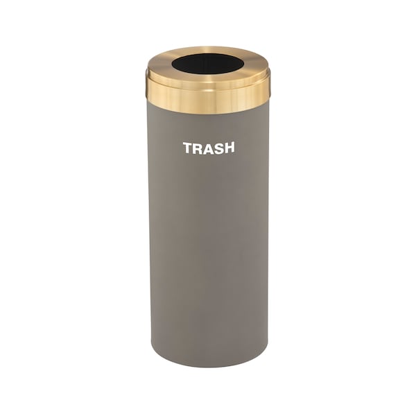 Waste Receptacle, Liner, 12 gal., Nickel/Sa