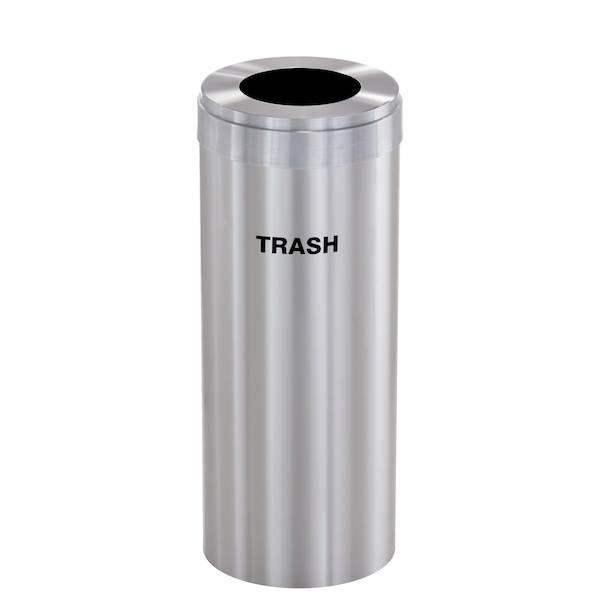 Waste Receptacle, Liner, 12 gal., Silver/Si