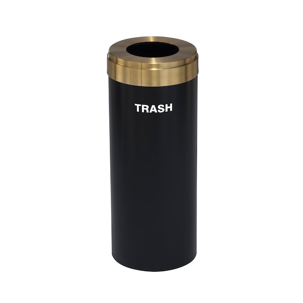 Waste Receptacle, No Liner, 15 gal., Satin