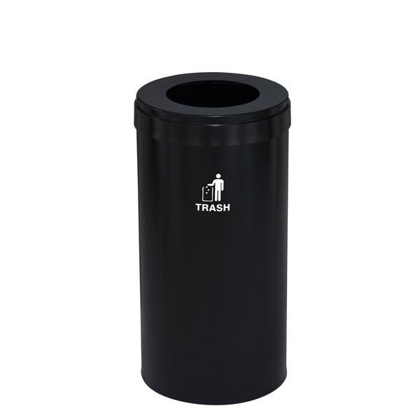 Waste Receptacle, Liner, 16 gal., Satin Bla