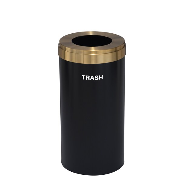 Waste Receptacle, No Liner, 23 gal., Satin
