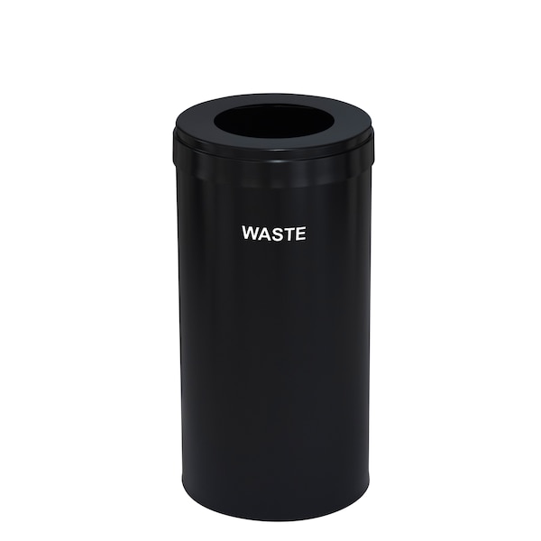Waste Receptacle, No Liner, 23 gal., Satin