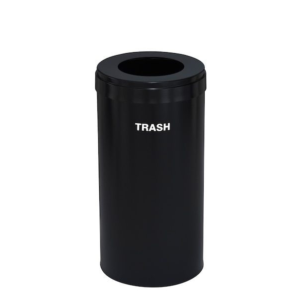 Waste Receptacle, No Liner, 23 gal., Satin