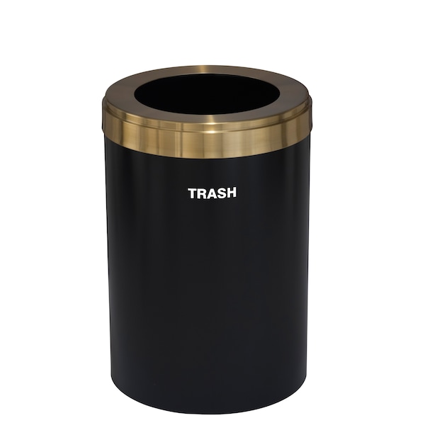 Waste Receptacle, Liner, 16 gal., Satin Bla