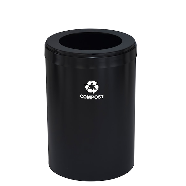 Waste Receptacle, Liner, 16 gal., Satin Bla