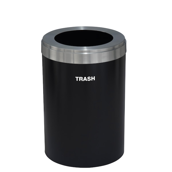 Waste Receptacle, Liner, 16 gal., Satin Bla