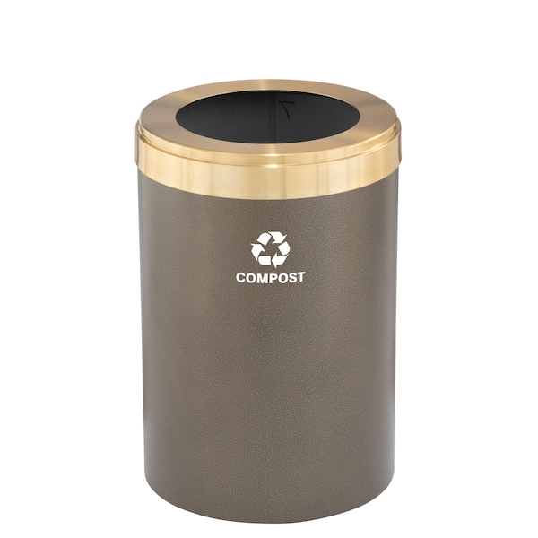 Waste Receptacle, Liner, 16 gal., Bronze Ve