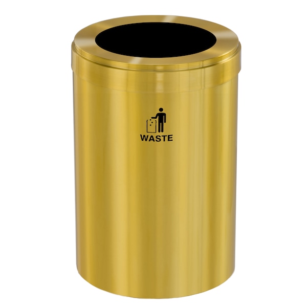 Waste Receptacle, No Liner, 41 gal., Satin