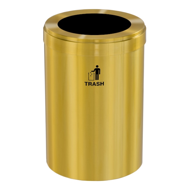 Waste Receptacle, No Liner, 41 gal., Satin