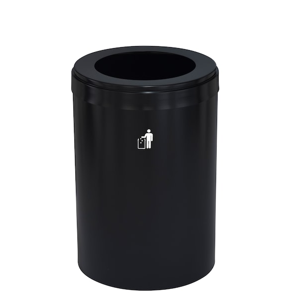 Waste Receptacle, No Liner, 41 gal., Satin