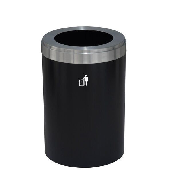 Waste Receptacle, No Liner, 41 gal., Satin