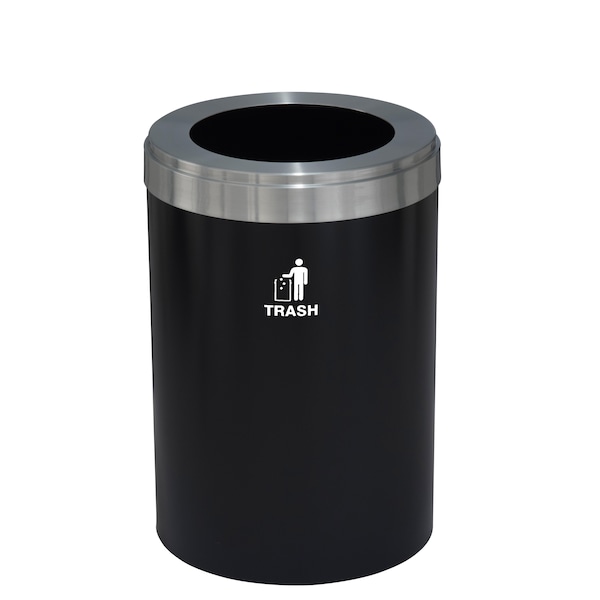 Waste Receptacle, No Liner, 41 gal., Satin