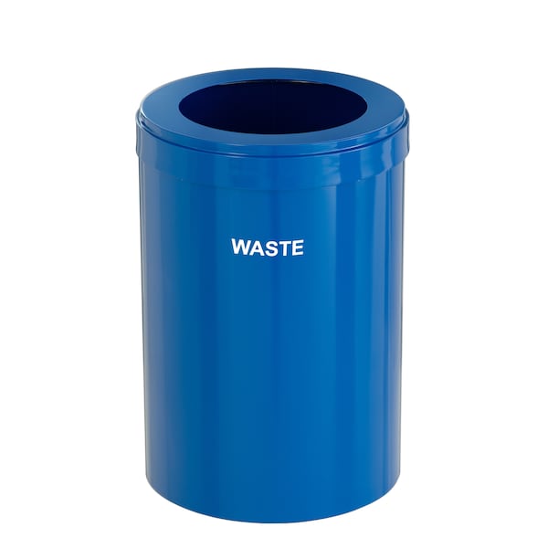Waste Receptacle, No Liner, 41 gal., Blue/B
