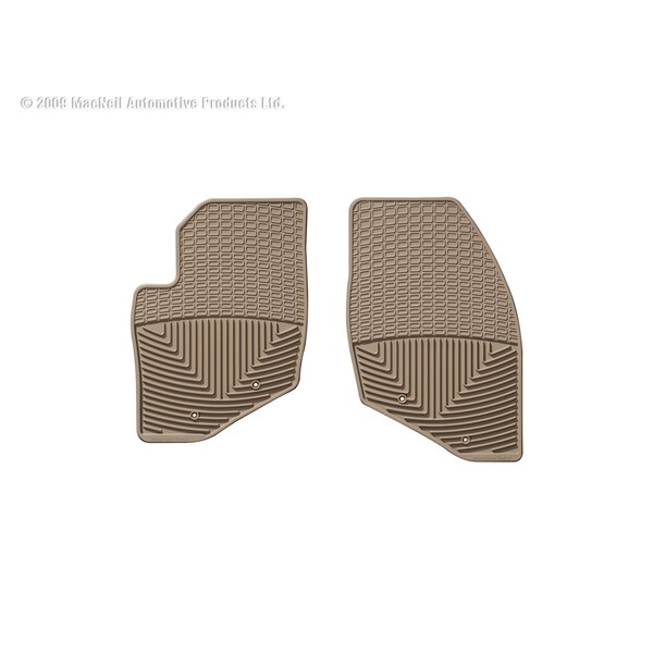 Front Rubber Mats/Tan, W44TN
