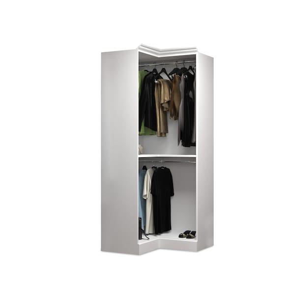 Corner Storage Unit, White, 36"
