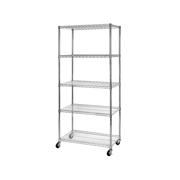 UltraDurable(R), NSF Steel Shelf, 5 Tier