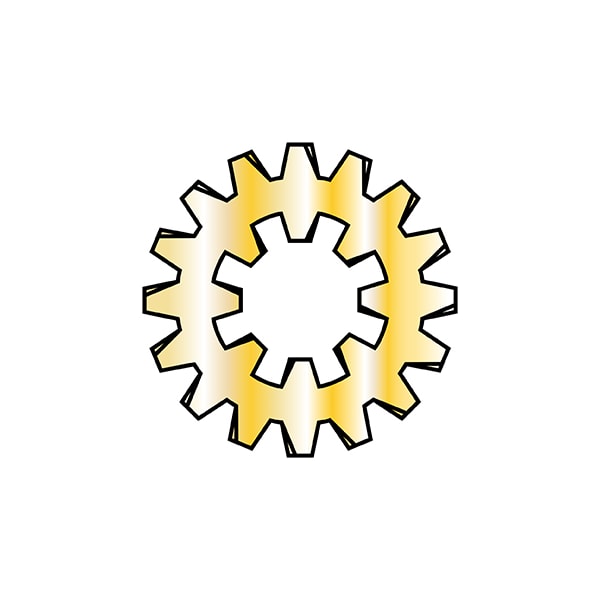 Internal/External Tooth Lock Washer, For Screw Size #10 Spring Steel, Zinc Plated Finish, 10000 PK