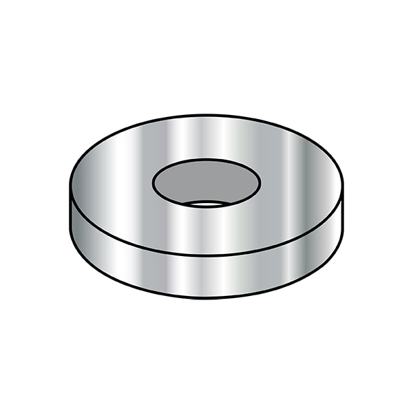 Fender Washer, Fits Bolt Size #10 , 18-8 Stainless Steel Plain Finish, 3000 PK
