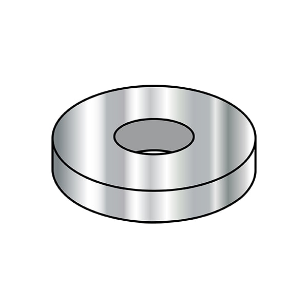 Flat Washer, For Screw Size 1/4X11/16X.04" , 316 Stainless Steel Plain Finish, 5000 PK