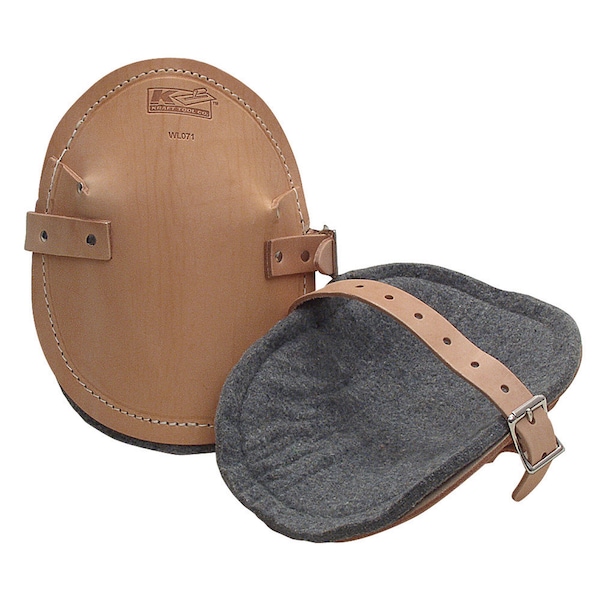 Flat Leather Knee Pads