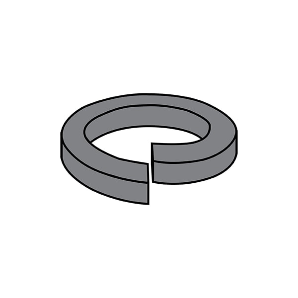 Split Lock Washer, For Screw Size 7/8 in Steel, Plain Finish, 900 PK