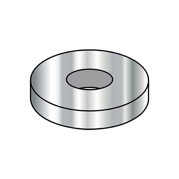 Flat Washer, For Screw Size #10 , 316 Stainless Steel Plain Finish, 5000 PK