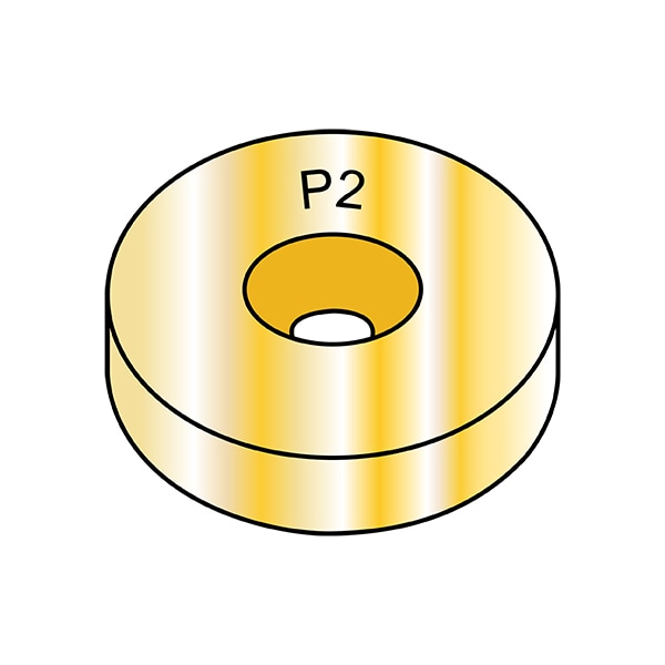 Flat Washer, For Screw Size 1" , Steel Zinc Yellow Finish, 300 PK