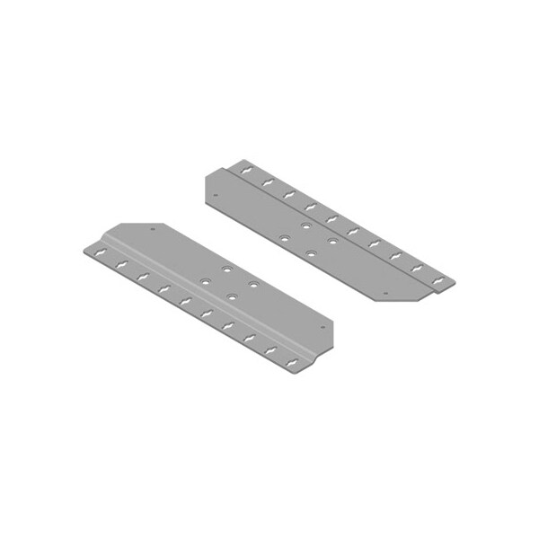 Wall Mounting Bracket, 1.73x30.20x21.26, Lt Gray, Aluminum
