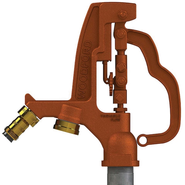 Yard Hydrant, 1"x3/4" NPTxMPT 1-1/4