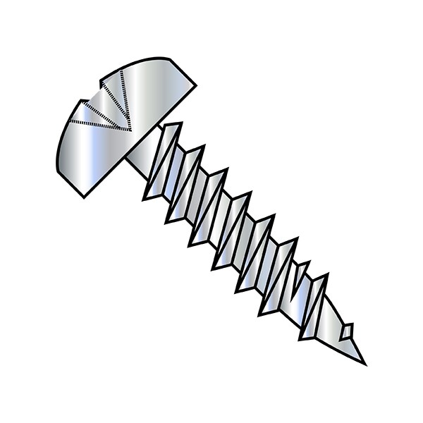 Drywall Screw, #6 x 7/16 in, Steel, Pan Head Phillips Drive, 10000 PK