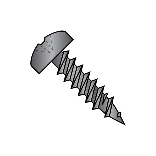 Drywall Screw, #6 x 7/16 in, Steel, Pan Head Phillips Drive, 10000 PK