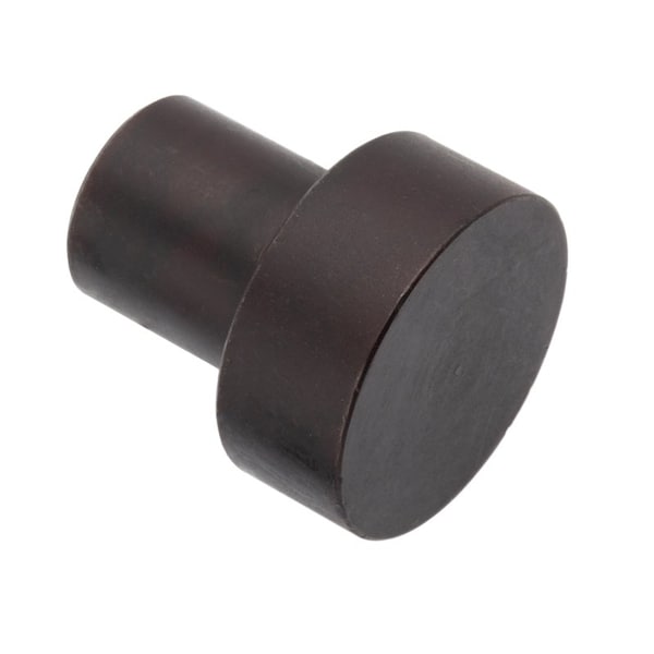 Rest Button, 1-1/4X1/2, Steel Black Ox