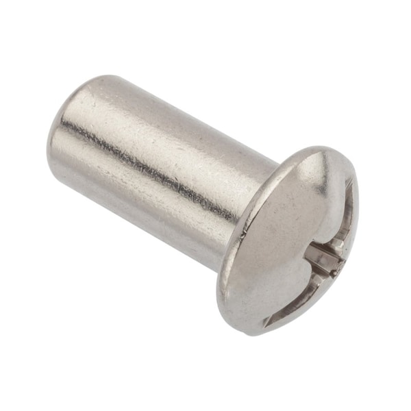 Combo Barrel, 3/8"-16, 1 in Brl Lg, 1/2 in Brl Dia, 18-8 Stainless Steel Unfinished