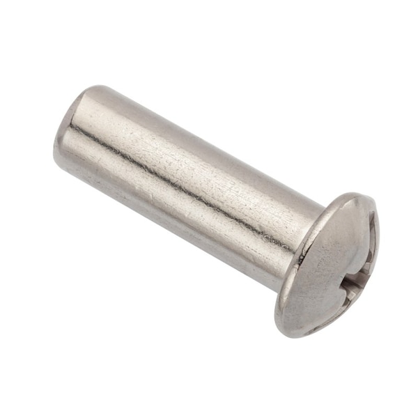 Combo Barrel, 3/8"-16, 1-1/2 in Brl Lg, 1/2 in Brl Dia, 18-8 Stainless Steel Unfinished