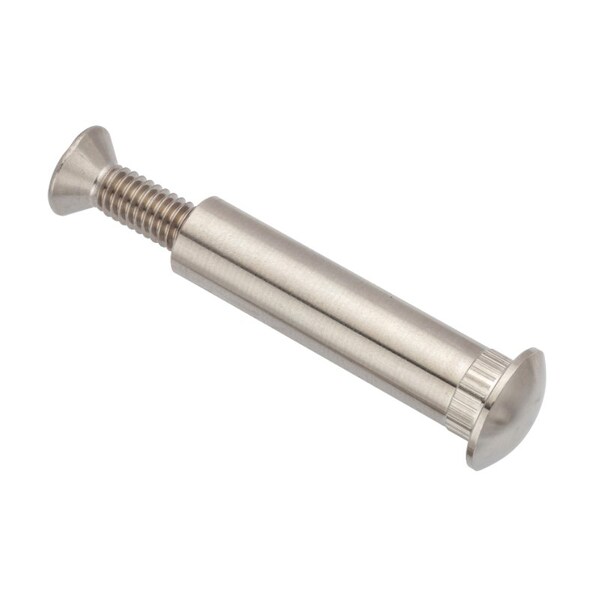 Arch Barrel/Screw, 5/16"-18, 2-1/16 in Brl Lg, 1/2 in Brl Dia, 316 Stainless Steel Unfinished