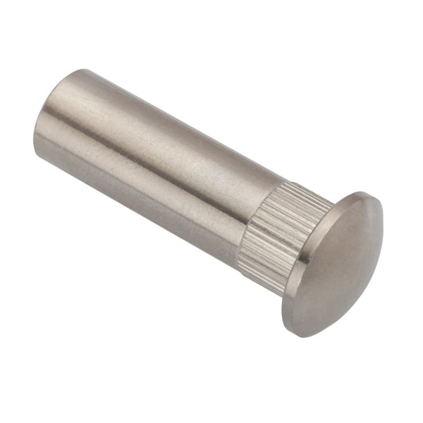 Arch Barrel, 1/4"-20, 1-3/16 in Brl Lg, 3/8 in Brl Dia, 316 Stainless Steel Unfinished