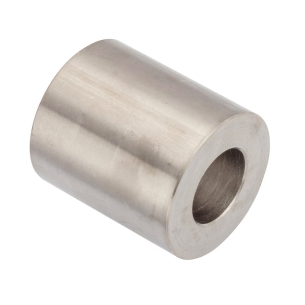 Spacer, 1/2 Screw Size, Passivated 316 Stainless Steel, 1-1/4 Overall Lg, 0.505 in Inside Dia