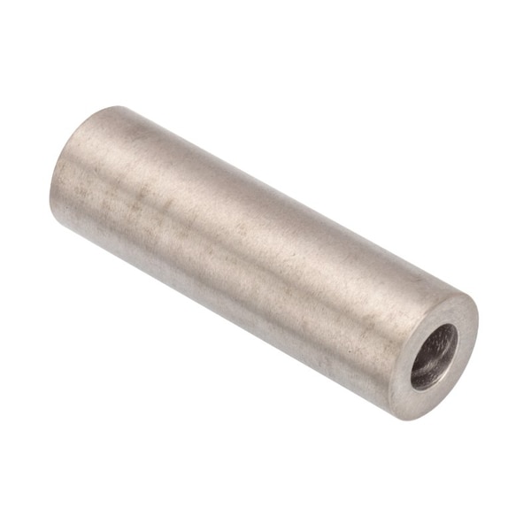 Spacer, 1/4 Screw Size, Plain Titanium, 1-5/8 Overall Lg, 0.252 in Inside Dia