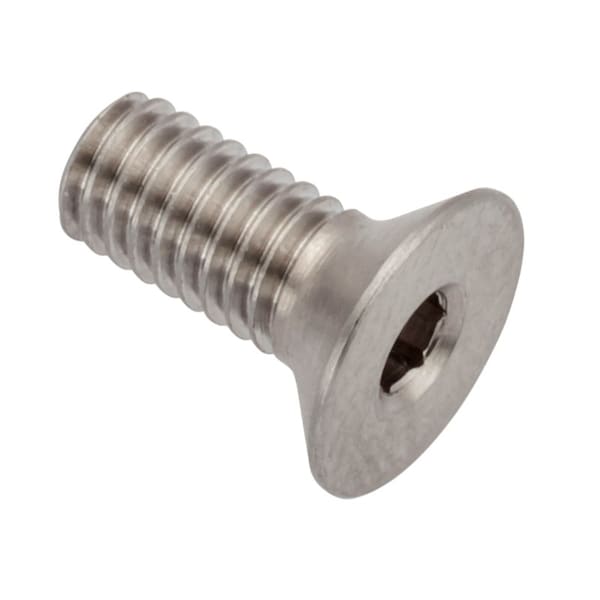 M3.5 Socket Head Cap Screw, Flat, Plain Stainless Steel, 8 mm Length